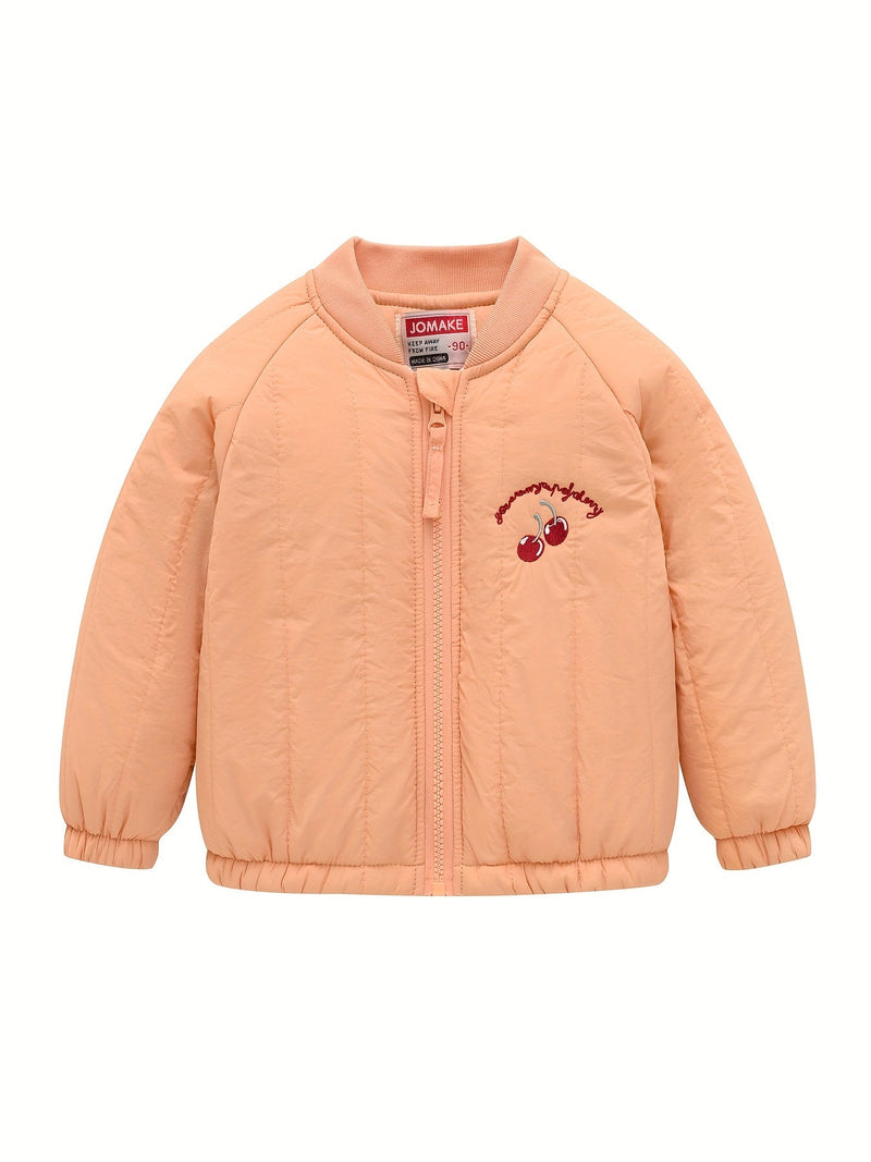 Urocza kurtka dziecięca z haftowanym księżycem – Idealna na jesień i zimę