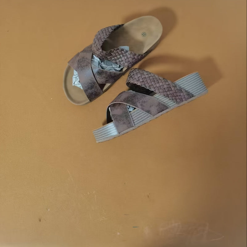 Eleganckie Wplecione Sandały na Platformie dla Kobiet – Stylowe i Wygodne na Letnie Dni