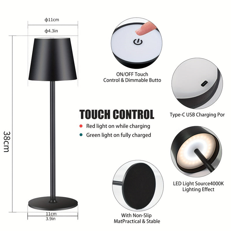 Stylowa Bezprzewodowa Lampa Stołowa – Nowoczesna i Praktyczna