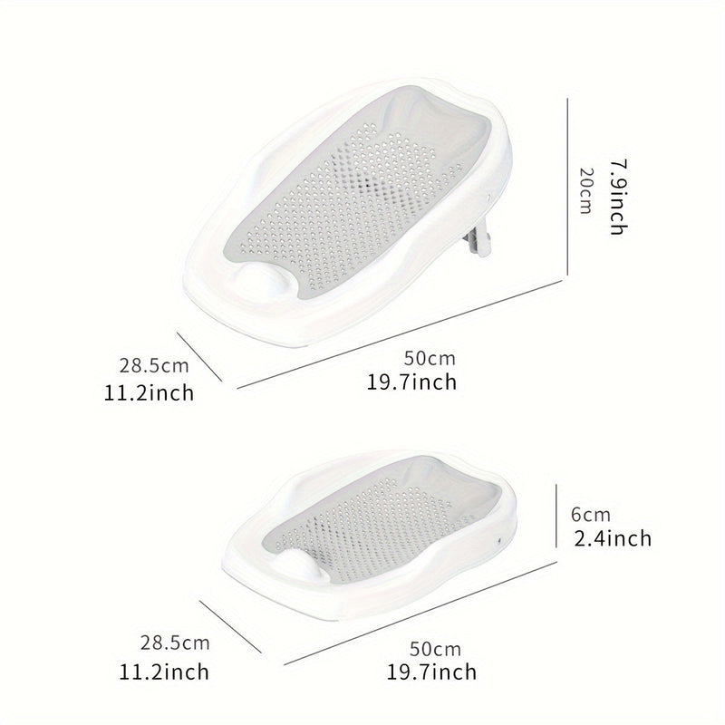 Składana Siedzonko do Kąpieli dla Dzieci - W kształcie Rybki, Antypoślizgowe Wsparcie do Bezpiecznej Kąpieli