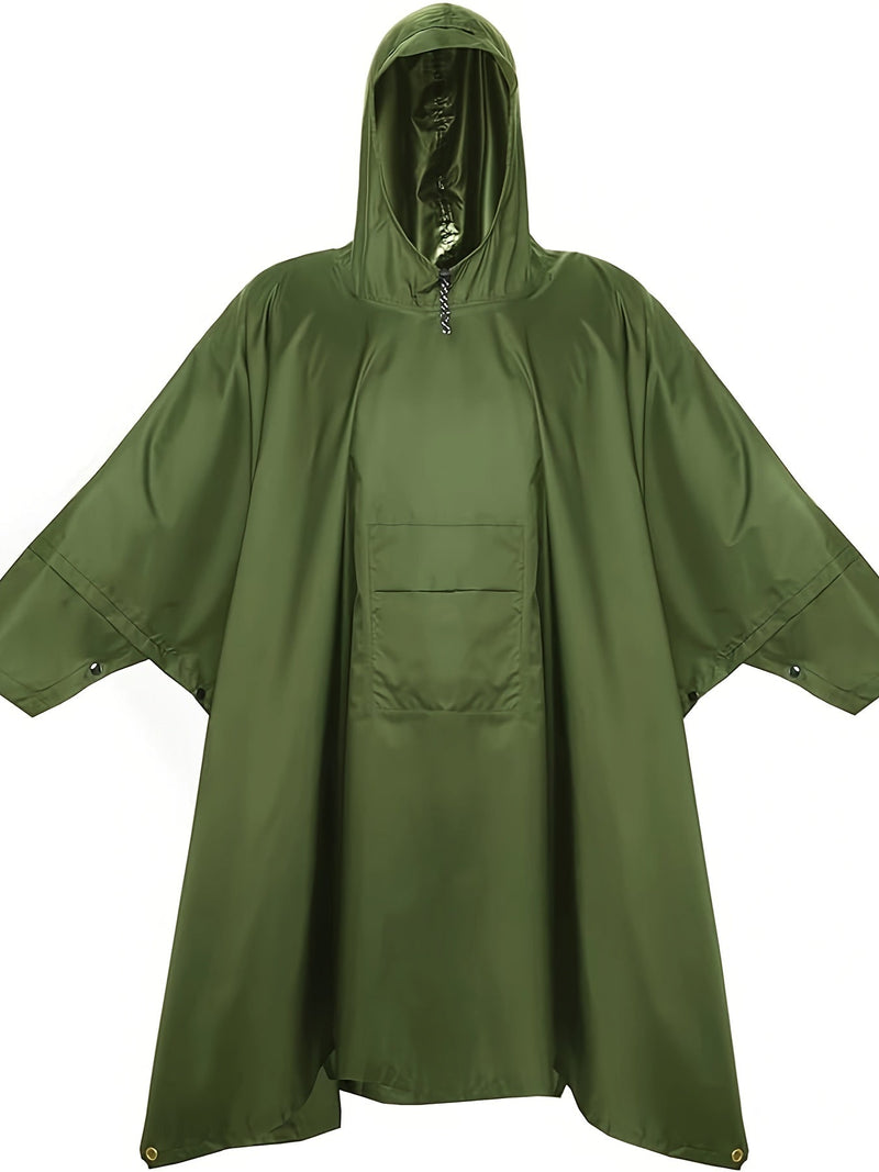 Vodotěsné 3-v-1 Pončo – Multifunkční a Prodyšné pro Turistiku, Kempování a Jízdu na Kole