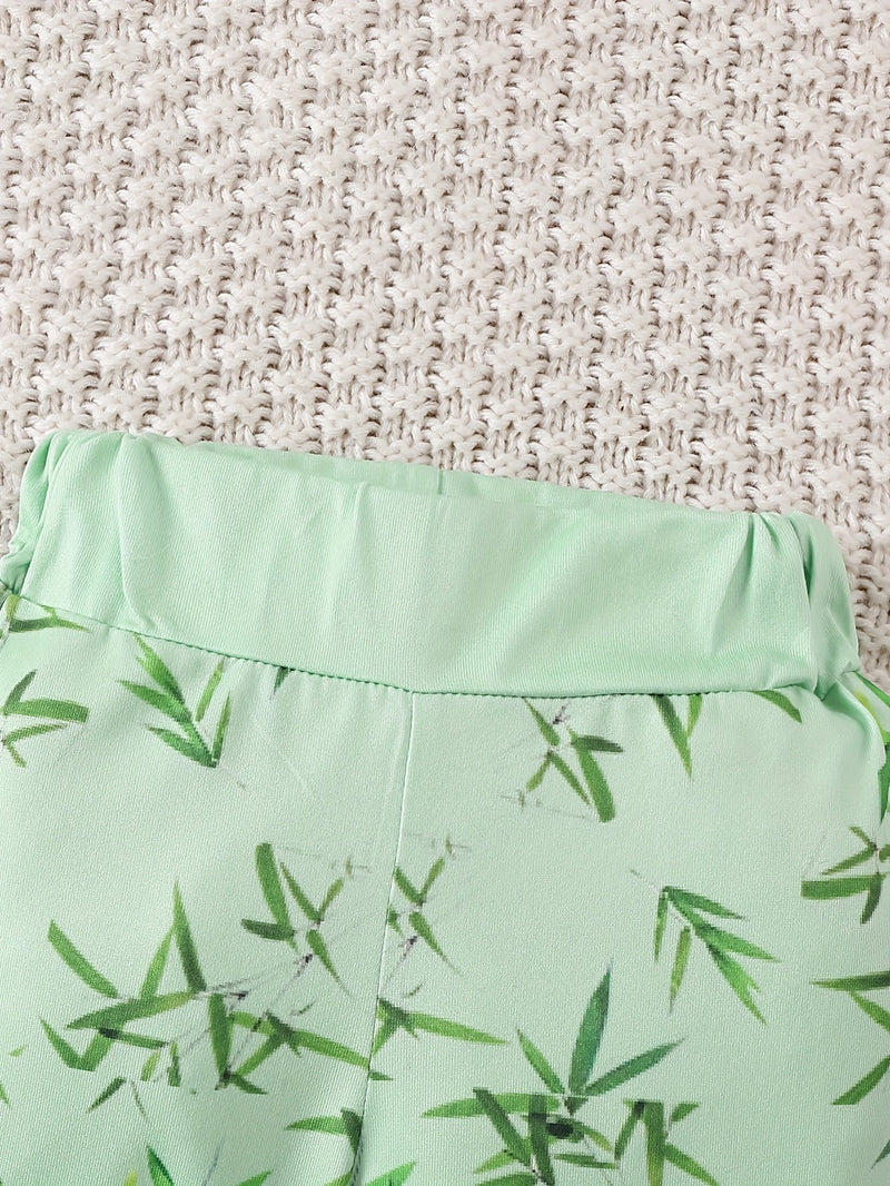 Słodki Zestaw Baby Panda – Body, Spodnie i Czapka na Przygody na Zewnątrz