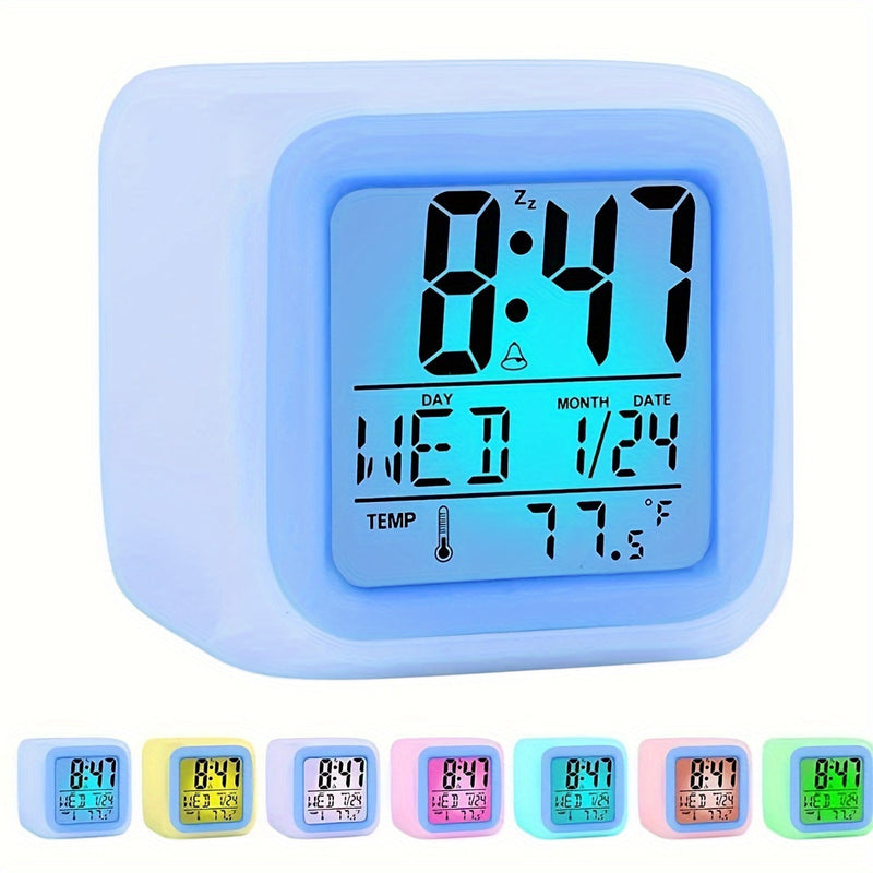 Digital LED Alarm Clock with Temperature Display – Quiet and Luminous for Every Room
