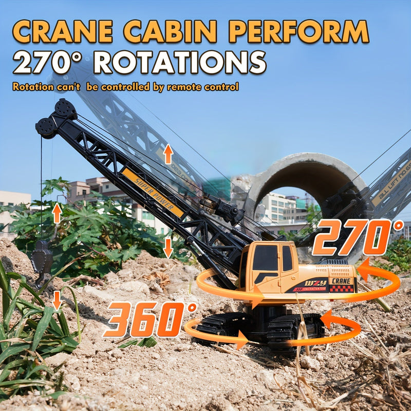 MegaLift RC Żuraw - Potężny Żuraw Budowlany Sterowany Zdalnie 360°