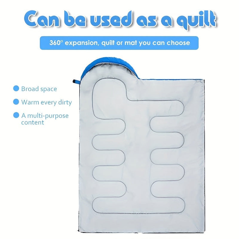 Ciepły Śpiwór z Kapturem – Idealny do Kempingu i Zimowych Przygód