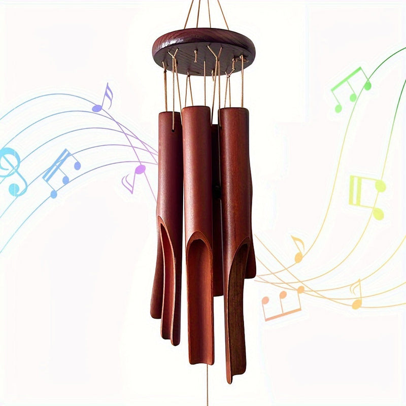 Handmade Bamboo Wind Chime – Ideal for Outdoor and Indoor Use with Relaxing Sounds