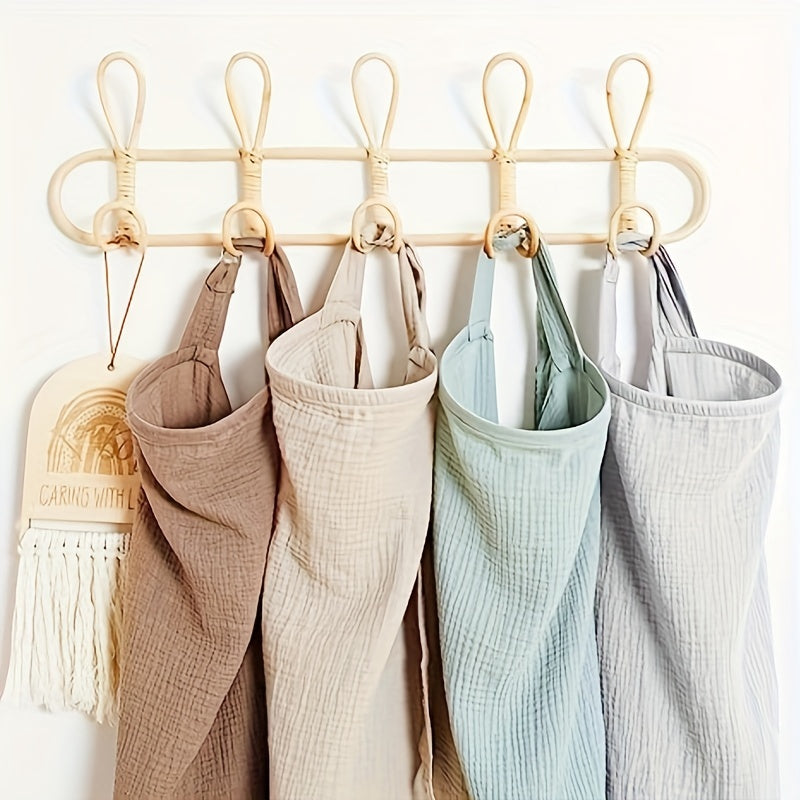 Ademend Kocyk do Karmienia z Twardymi Obręczami - Wielofunkcyjny Fartuch dla Matek do Karmienia i Pokrowiec na Krzesełko dla Dzieci