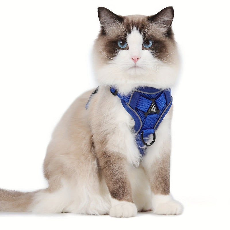 Reflective Harness and Leash for Cat – Ideal for Walks and Training