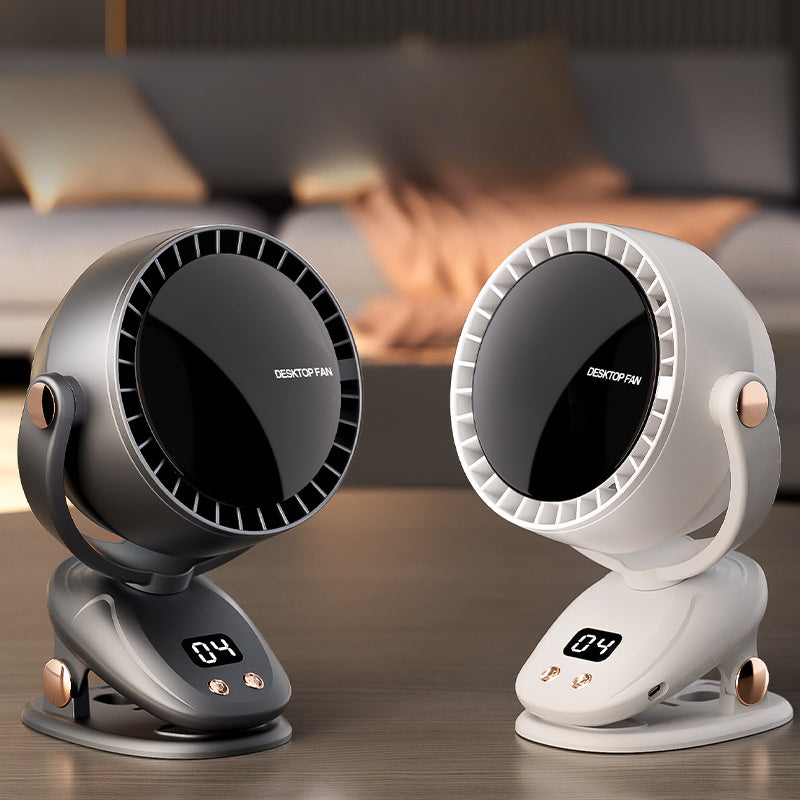 Ventilator portabil fără pale cu afișaj digital – răcire silențioasă și reîncărcabilă pentru utilizare internă și externă