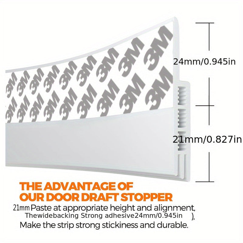 Uszczelka do drzwi - Silikonowa uszczelka z mocnym klejem i izolacją akustyczną
