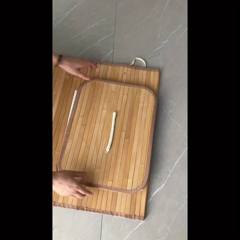 Kosz na pranie z bambusa z pokrywą i uchwytami – Naturalne i oszczędzające miejsce przechowywanie