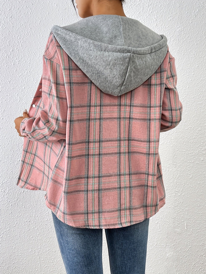 Light Checkered Hoodie – Stylish and Comfortable for Spring and Summer