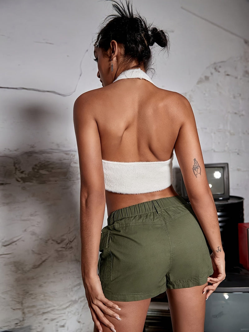 Casual Cargo Szorty z Elastycznym Pasem – Wygodne i Funkcjonalne