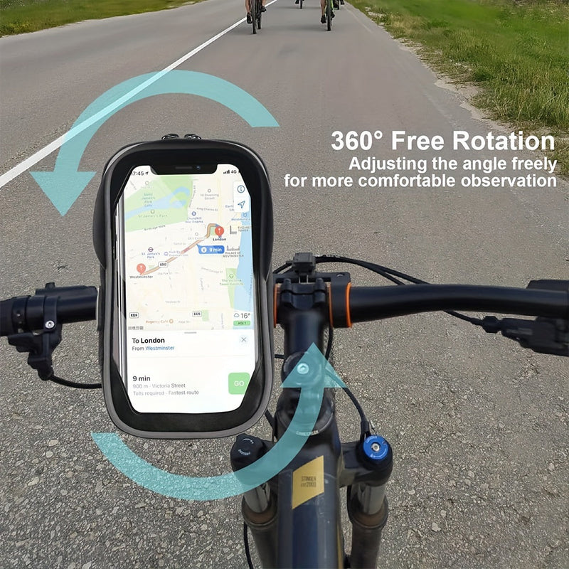 Wodoodporna Uchwyt na Telefon do Roweru i Motocykla – Torba na Kierownicę z Opcją Obrotu 360°