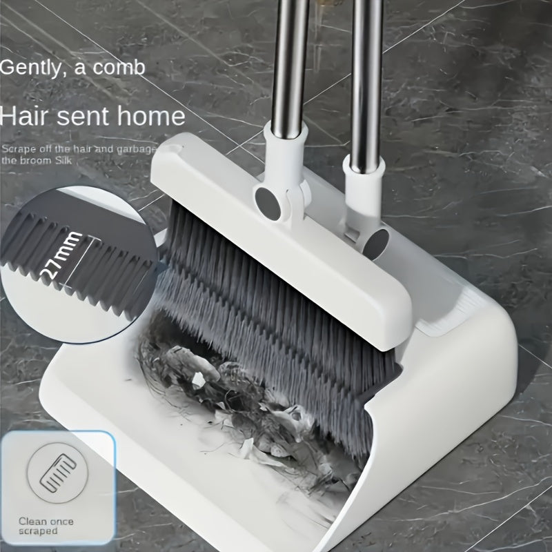 Foldable broom and dustpan set 3 in 1 – Practical solution for quick and efficient cleaning