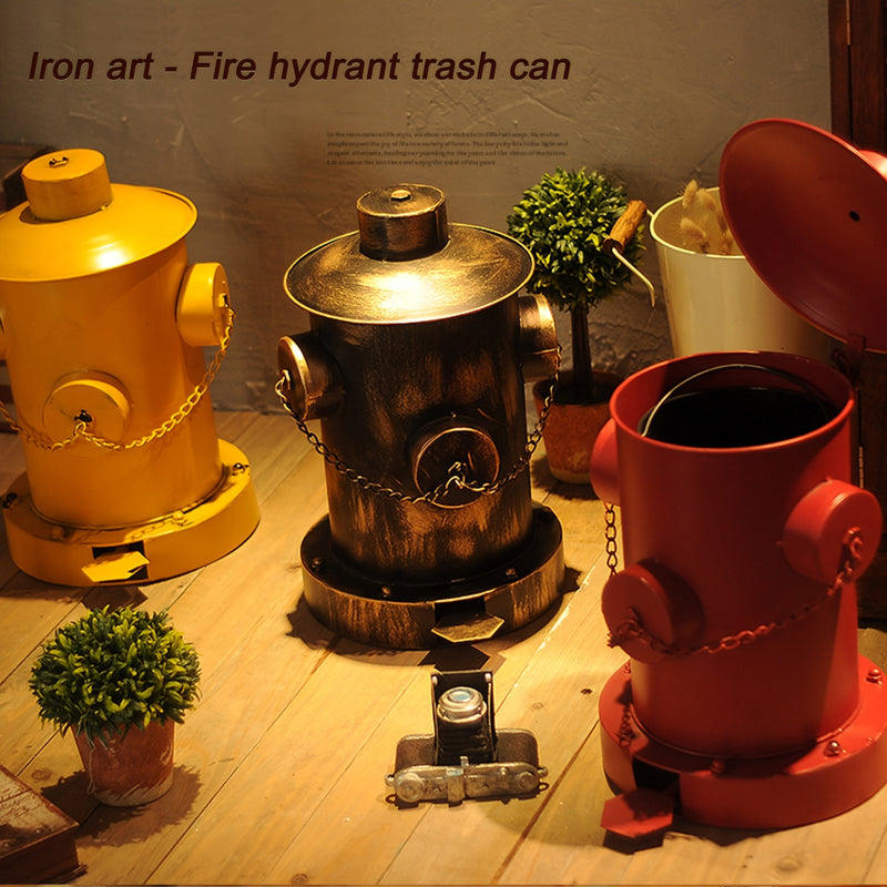 Wintage Brandkraan Kosz na Śmieci - Idealny Prezent na Dzień Ojca do Domu