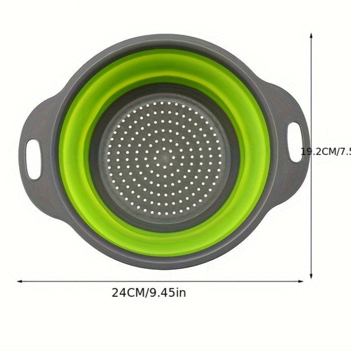 Składany Zestaw Sit Silikonowych – Idealny do Makaronu, Warzyw i Owoców