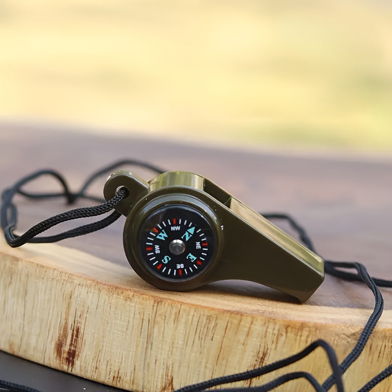 Gwizdek awaryjny z kompasem i termometrem – trwały i pływający projekt do przetrwania i przygód na świeżym powietrzu