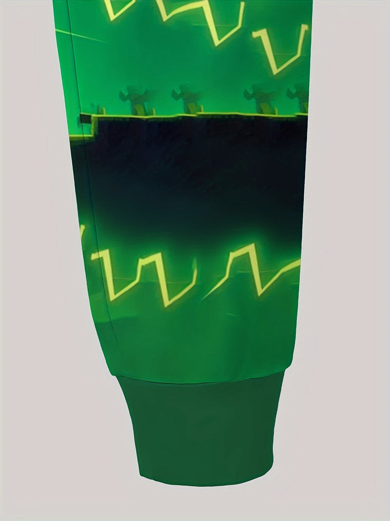 Casual Geometrystyczna Gra Kurtka – Stylowa i Wygodna dla Chłopców