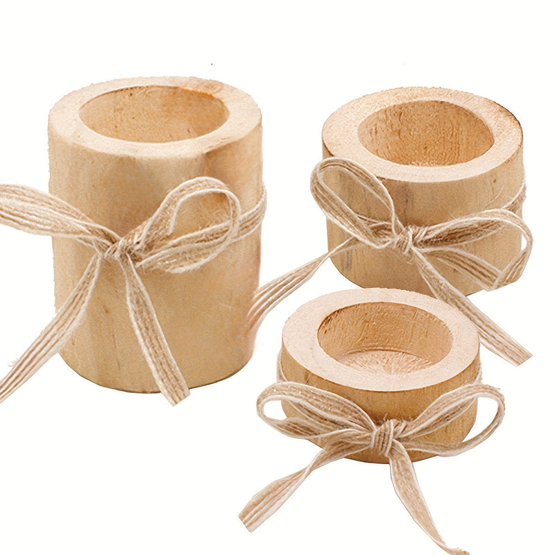 Wooden Warmer with Jute Cord – Rustic Decoration for Home and Garden
