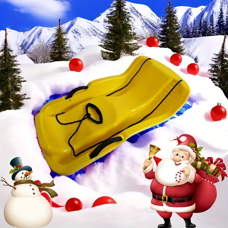 Wszechstronna Sanki z Hamulcem – Idealne na Śnieg, Trawę i Lód, Zawiera Sznur do Ciągnięcia