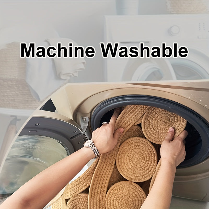 Boho Ręcznie Wykonana Mata Łazienkowa – Idealna do Twojej Łazienki lub Przedpokoju