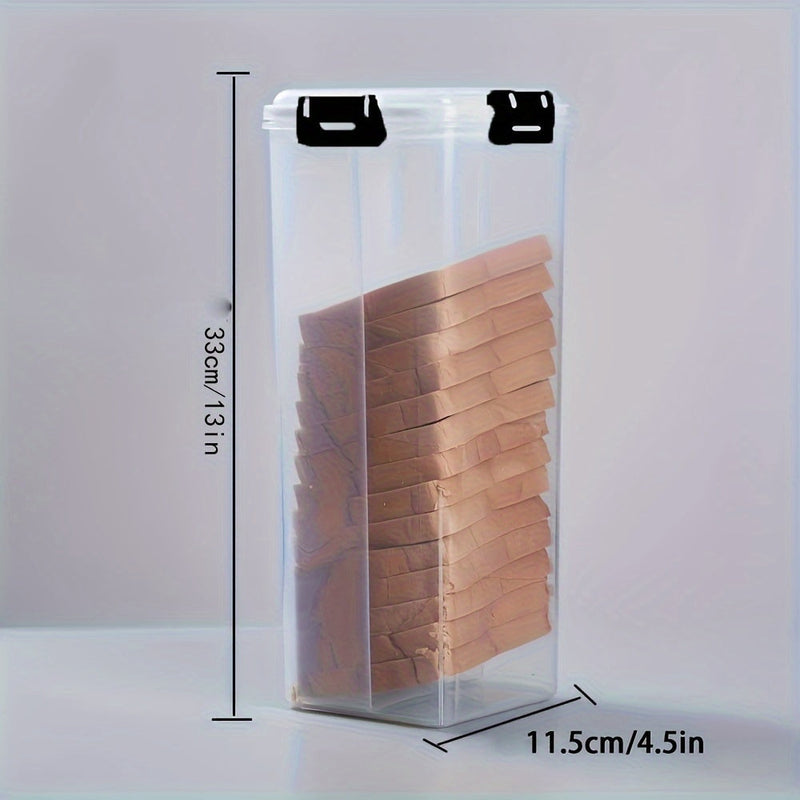 Przezroczysta Pudełko na Chleb z Szczelną Pokrywką - Zachowanie Świeżości i Przewodnik do Krojenia