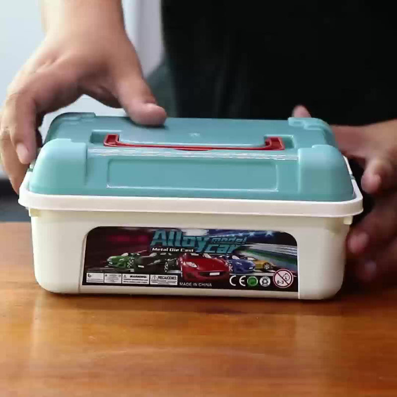 Zestaw Dynamicznych Zabawek Samochodowych z 50 Samochodami i Pojemnikiem – Idealny Prezent dla Dzieci