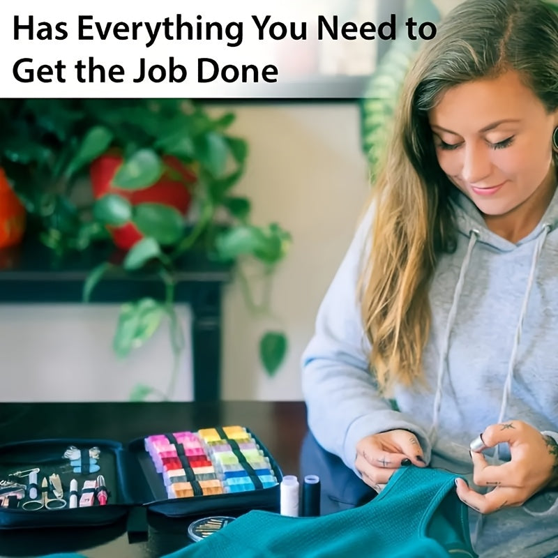 Przenośny Zestaw Do Szycia – Kompletny Zestaw Akcesoriów Szyjących do Użytku Domowego i w Podróży