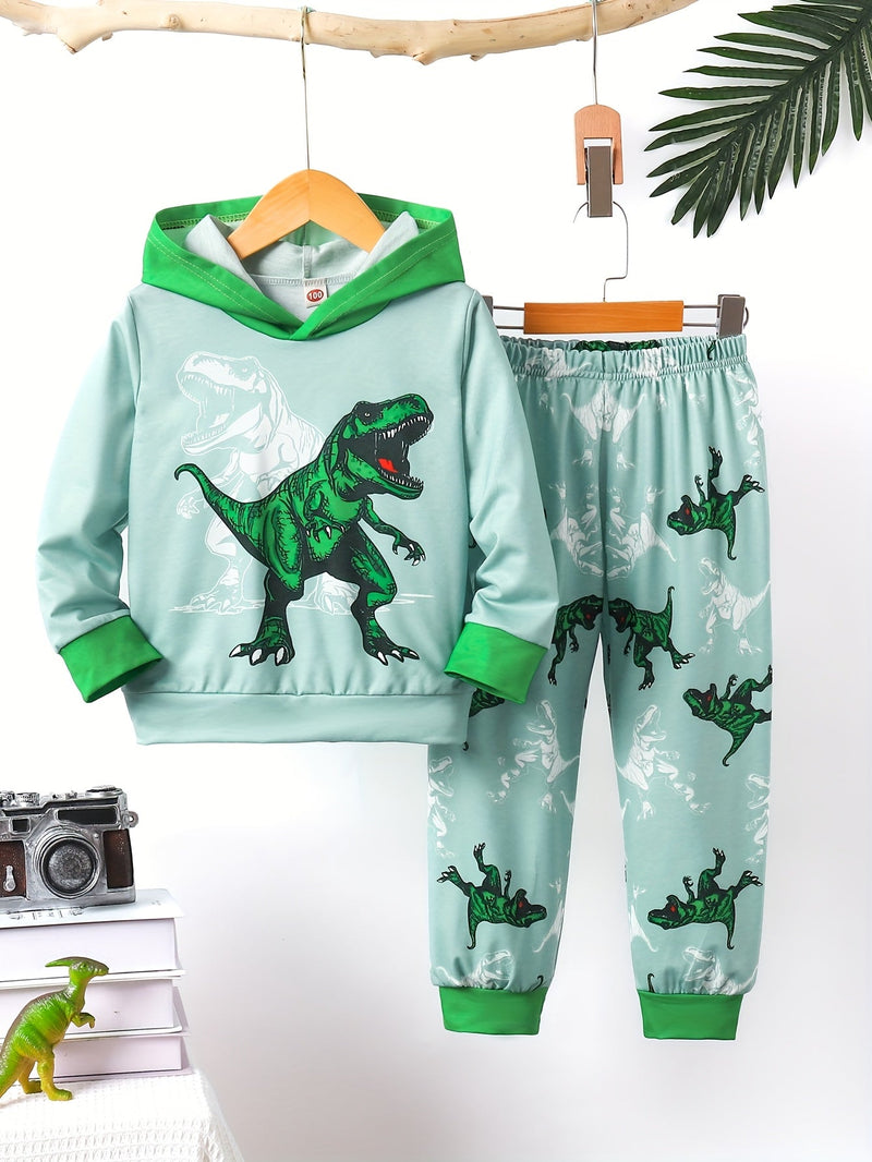 Set Hoodie and Pants Dino Print – Comfortable and Stylish for Boys