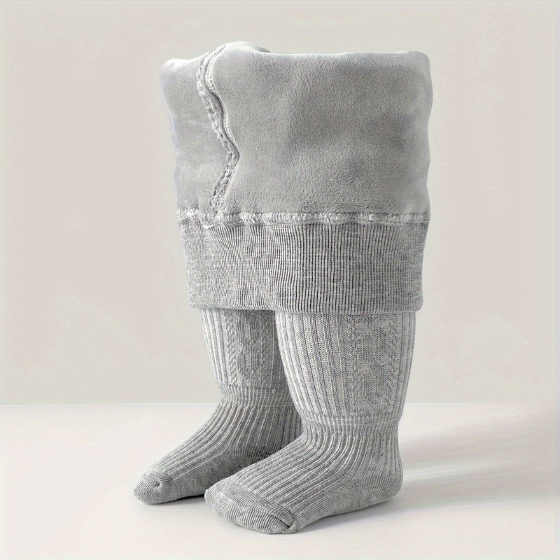 Ciepłe Rajstopowe Spodnie dla Niemowląt - Idealne na Zimowe Miesiące