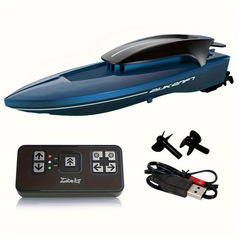 Mini barcă de jucărie acvatică – Controlată de la distanță cu iluminare LED