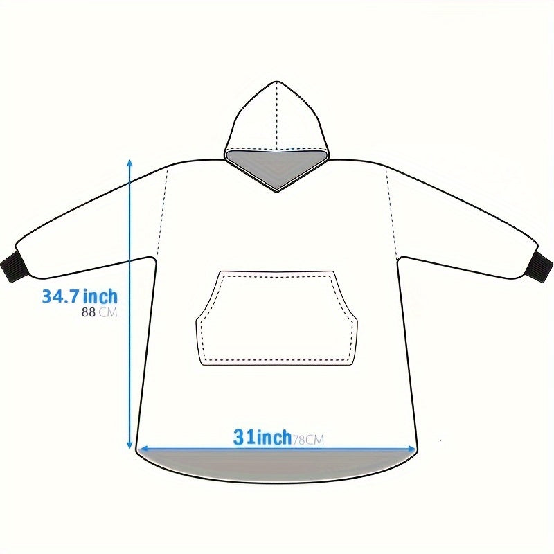 Luna Sherpa Hoodie Koc - Ultra Miękki i Wygodny na Najzimniejsze Dni