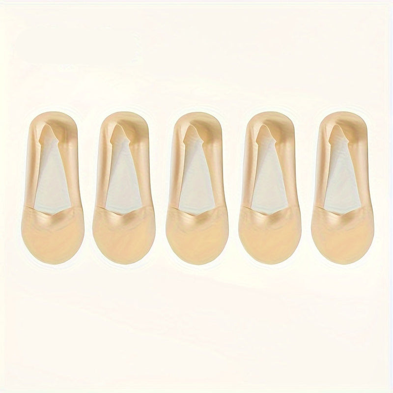 5 par skarpetek Ice Silk – Oddychające i Antypoślizgowe Niewidoczne Skarpetki dla Kobiet