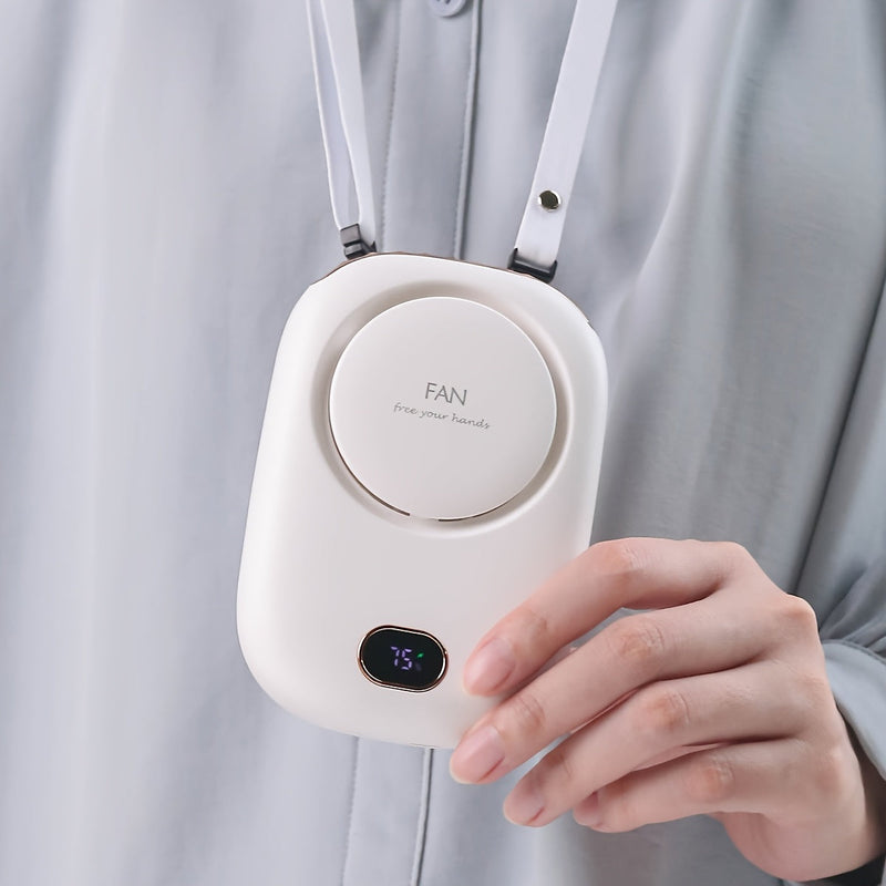 Ventilator Mini USB Reîncărcabil pentru Gât – Ușor cu Viteze Reglabile