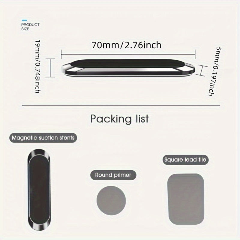 Skręcony Magnetyczny Uchwyt na Telefon do Samochodu – Mocny Uchwyt i Minimalistyczny Design