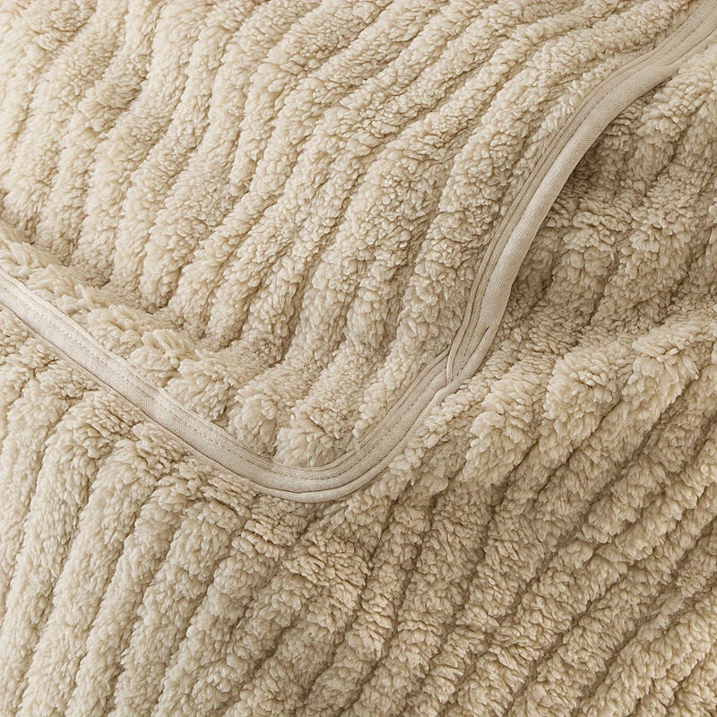 Kocyk CuddleMe dla Niemowląt – Multifunkcyjny Kocyk z Khaki Paskami dla Niemowląt