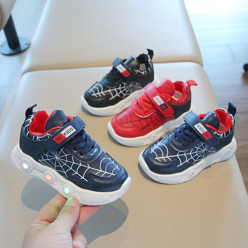Sneakers LED Spider-Net - Dla Przygodowych Dzieci