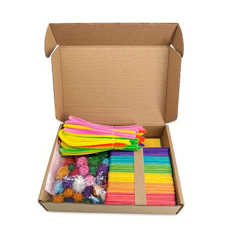 Kreatywny Zestaw DIY dla Dzieci – Edukacyjna Zabawka z Różnorodnymi Materiałami