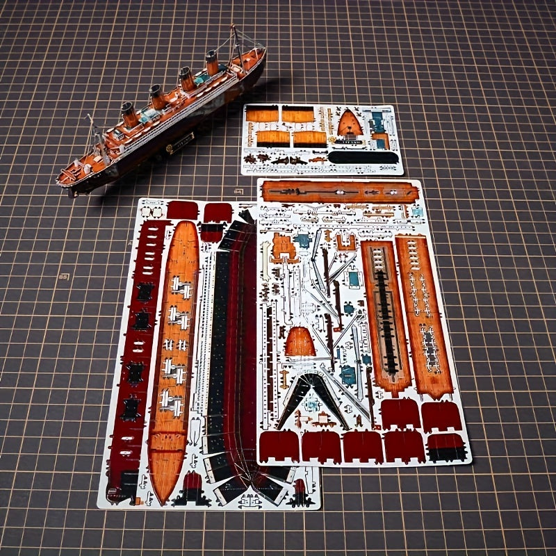 Titanic 3D Metalowy Zestaw Modelarski – Szczegółowy Model DIY dla Kreatywnych Pasjonatów