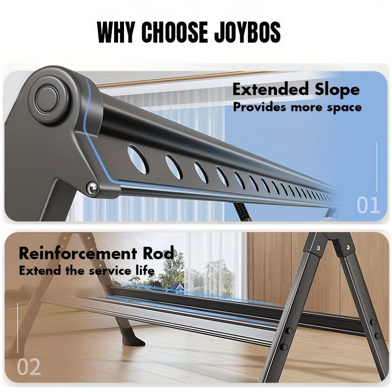 FlexiDry Suszarka do ubrań – Składana i Przestronna z 36 Otworami Odpornymi na Wiatr