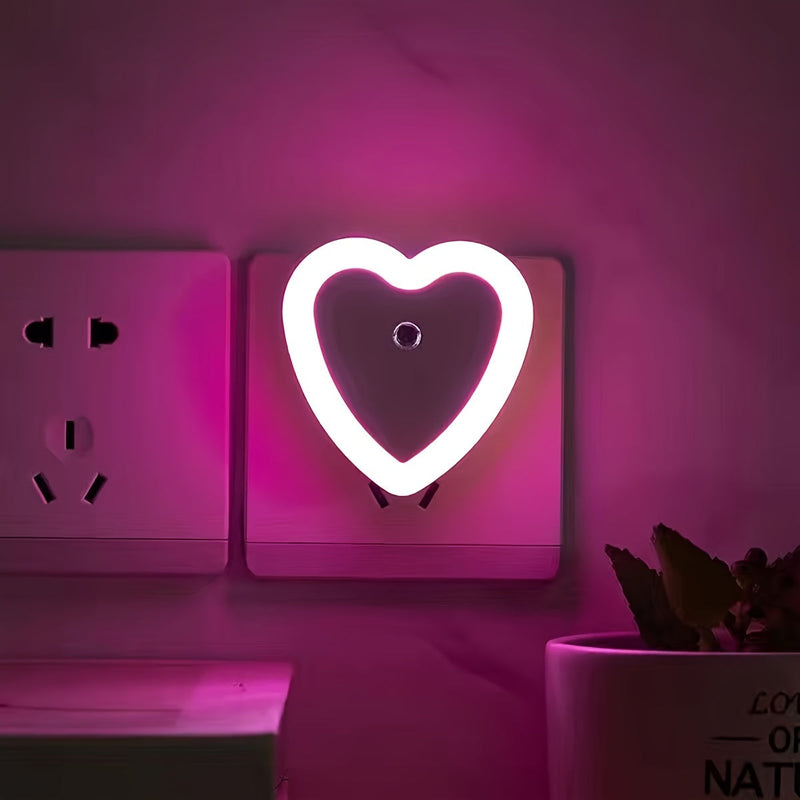 HeartGlow LED Lampă de Noapte - Iluminare Inteligentă de Noapte de la Amurg până la Zori