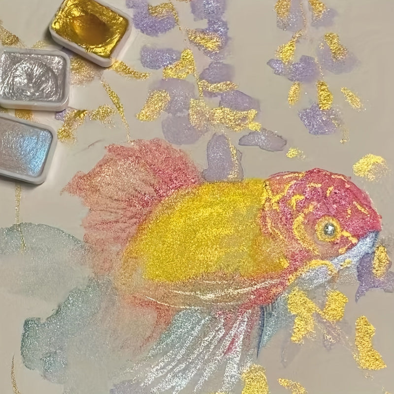 Zestaw farb akwarelowych Pearl – 20 kolorów w stałej formie do malarstwa i kaligrafii