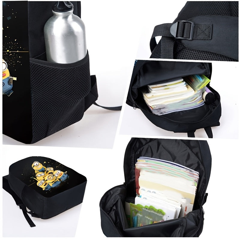 Zestaw Szkolny Minionki - Plecak, Torba na Lunch i Piórnik dla Dzieci