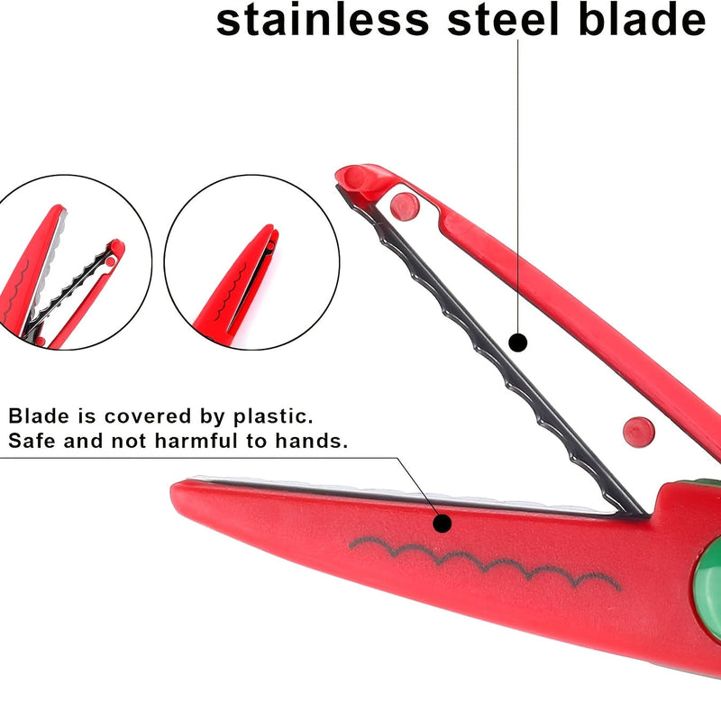 Kolorowy Zestaw Kreatywnych Nożyczek – Dekoracyjne Krawędzie do Rękodzieła i DIY