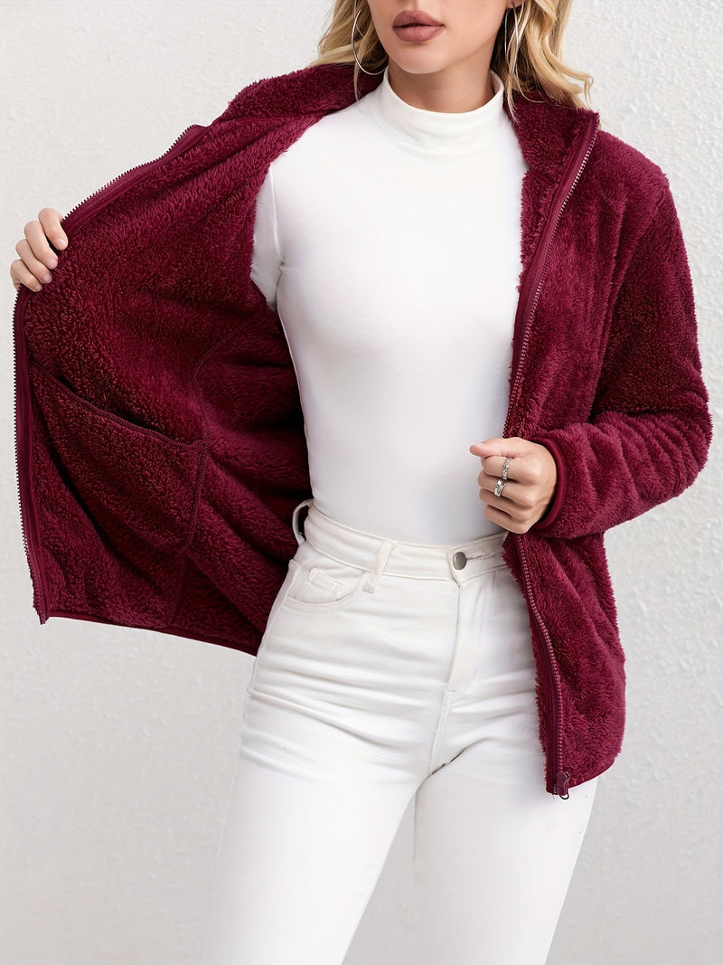 Sanne Teddy Fleece Kurtka - Miękka i Wygodna na Zimne Dni