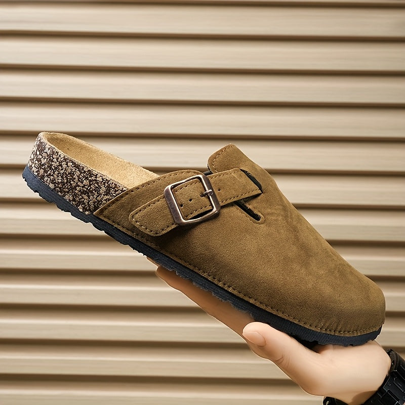 Uniseksowe Klapki z Ekoskóry – Lekkie i Wygodne z Korkową Podeszwą