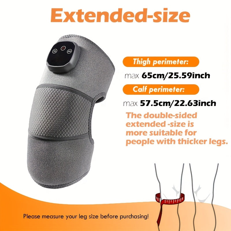 Bezprzewodowy masażer kolan i nóg z funkcją podgrzewania – Regulowana kompresja dla optymalnego łagodzenia bólu
