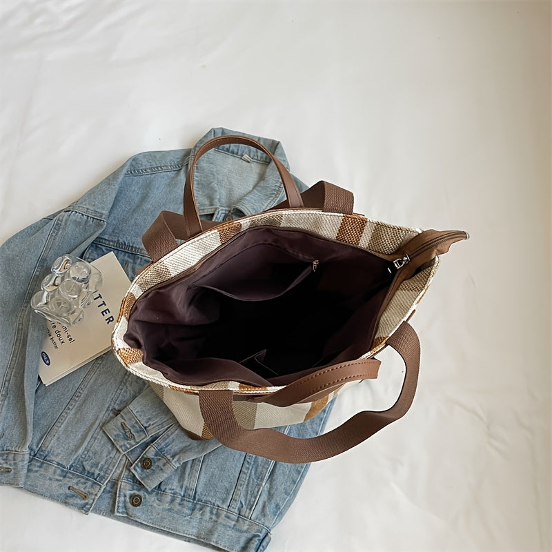 MetroStripe Casual Tote – Funkcjonalność i Design