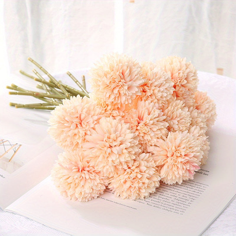 Set of 5 Artificial Chrysanthemum Flowers – Realistic Flower Arrangements for Weddings and Interior Decoration